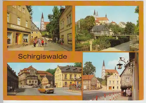 (99202) AK Schirgiswalde, Mehrbildkarte, 1982
