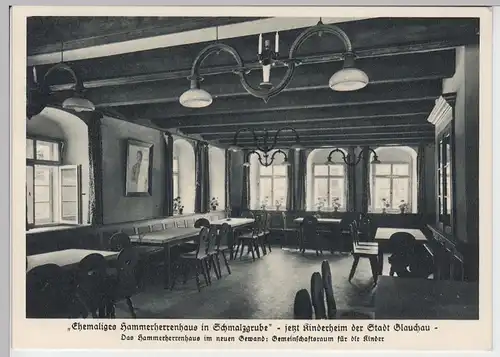 (98857) AK Schmalzgrube (Jöhstadt), Kinderheim d. Stadt Glauchau, vor 1945