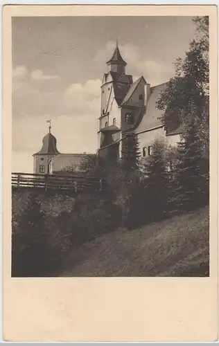 (98652) AK Glauchau, Sachsen, Schloss Hinterglauchau 1935