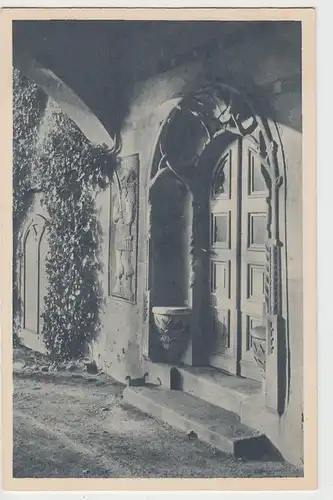 (98651) AK Glauchau, Sachsen, Schloss Hinterglauchau, Portal, vor 1945