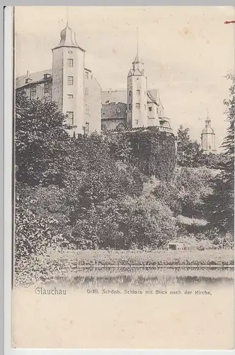 (98649) AK Glauchau, Sachsen, Schloss, Kirche St. Georgen, bis 1905