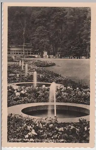 (98609) Foto AK Bad Elster, Neue Brunnen-Anlagen im Kurpark, vor 1945