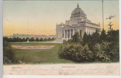 (97763) AK Görlitz, Ruhmeshalle 1904