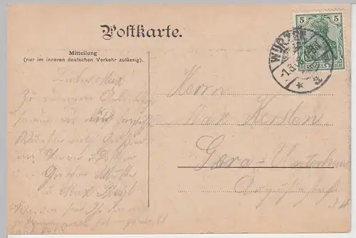 (97756) AK Gruß aus der Waldschänke Mark Ottendorf, Bennewitz 1908