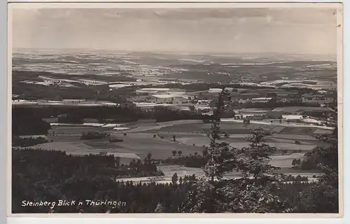 (97746) Foto AK Steinberg, Vogtland, Blick nach Thüringen 1934