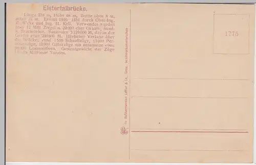 (97744) AK Elstertalbrücke, Vogtl. Schweiz, vor 1945