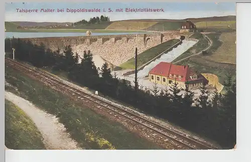 (96922) AK Talsperre Malter bei Dippoldiswalde, 1914