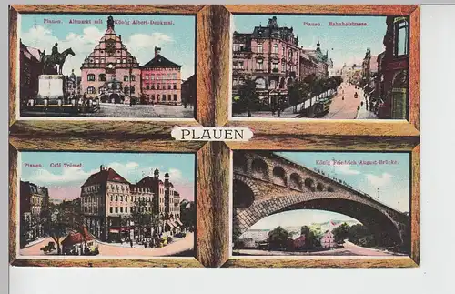 (96919) AK Plauen, Mehrbildkarte, 1912