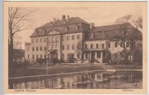 (96915) AK Schloss Brandis i.Sa., Parkseite, Feldpost 1916