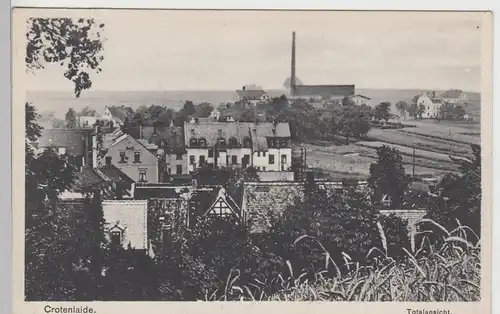 (96912) AK Meerane Crotenlaide, Totalansicht vor 1945