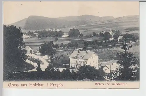 (96910) AK Gruss aus Holzhau i. Erzgeb., Richters Sommerfrische, 1916
