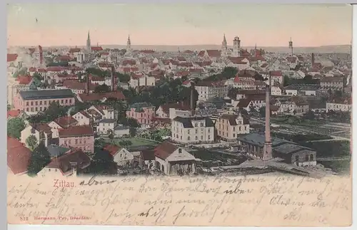 (96751) AK Zittau, Oberlausitz, Panorama 1905