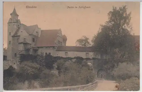 (96736) AK Glauchau, Sachsen, Schloss Hinterglauchau 1927