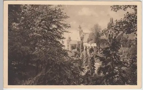 (96731) AK Glauchau, Sachsen, Schloss, Brücke, Tor, vor 1945