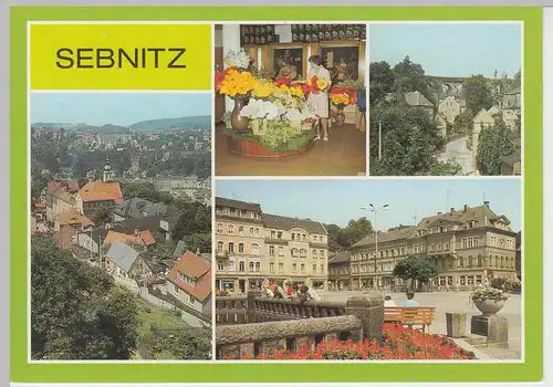 (96656) AK Sebnitz, Mehrbildkarte, 1989