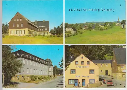 (96643) AK Seiffen, Mehrbildkarte, 1974