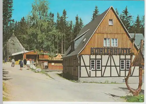 (96595) AK Sosa, Gaststätten Köhlerhütte u. Meiler a.d. Talsperre, 1975