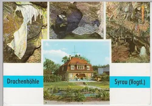 (96440) AK Syrau, Drachenhöhle, Mehrbildkarte, 1974