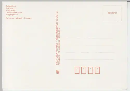 (96234) AK Döbeln, Mehrbildkarte, 1987