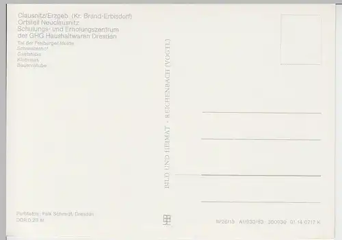 (96200) AK Clausnitz, Mehrbildkarte Erholungszentrum 1983,