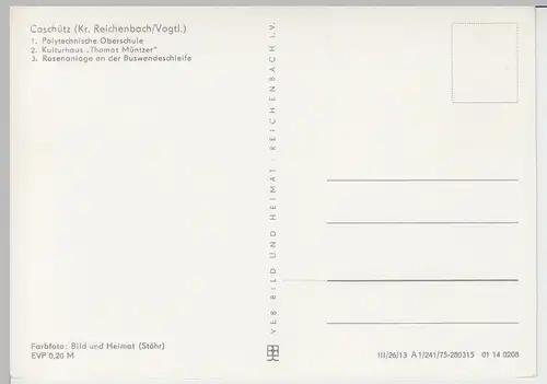 (96196) AK Coschütz, Mehrbildkarte, 1975