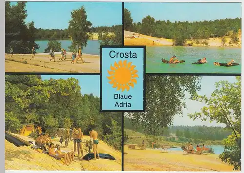 (96177) AK Crosta, Blaue Adria Mehrbildkarte, 1988