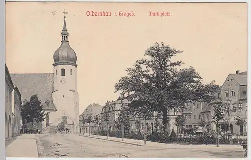 (94688) AK Olbernhau, Marktplatz 1913