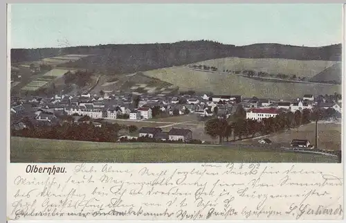 (94687) AK Olbernhau, Panorama, 1902