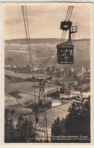 (93943) Foto AK Oberwiesenthal, Schwebebahn zum Fichtelberg, 1939