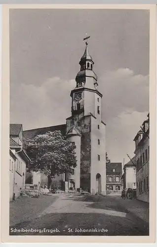 (93934) AK Scheibenberg i. Erz., St. Johanniskirche, 1956