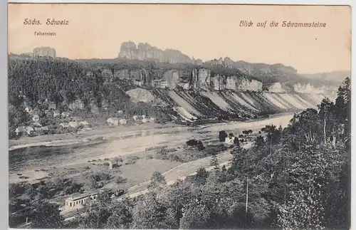 (93211) AK Sächs. Schweiz, Schrammsteine, vor 1945