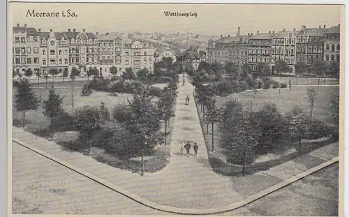 (93193) AK Meerane, Sachsen, Wettiner Platz, vor 1945