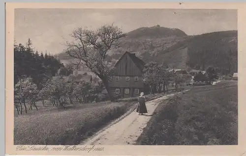 (93161) AK Lausche, Blick von Waltersdorf 1919