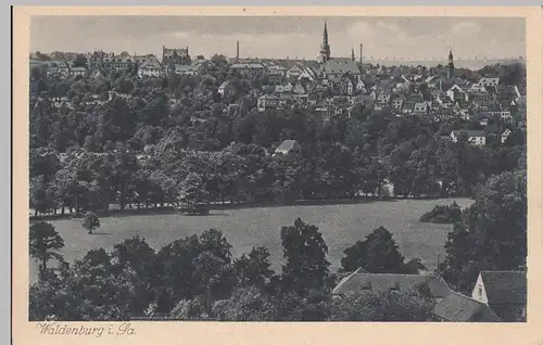 (93155) AK Waldenburg, Sachsen, Panorama, vor 1945