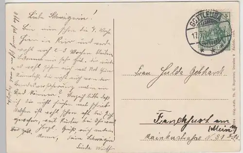 (93130) AK Bad Gottleuba, Heilstätte 1914
