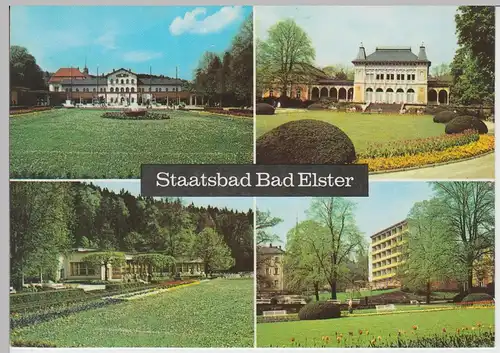 (92421) AK Bad Elster, Mehrbildkarte, 1975