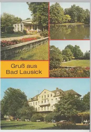 (92383) AK Bad Lausick, Mehrbildkarte, 1989