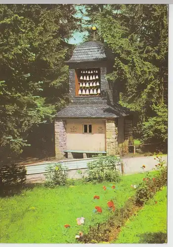 (92274) AK Bärenstein Kr. Dippoldiswalde, Glockenspiel a. Meißener Porzellan 197