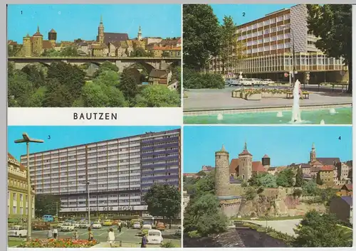 (92253) AK Bautzen, Mehrbildkarte, 1975