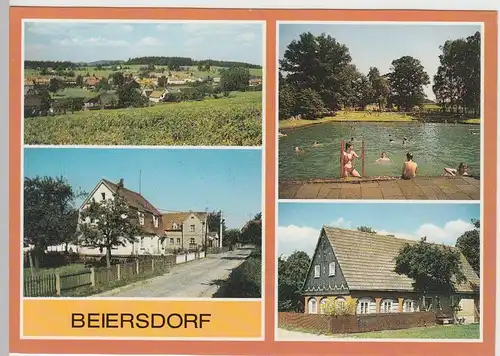(92242) AK Beiersdorf, Mehrbildkarte, 1988