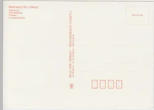 (92242) AK Beiersdorf, Mehrbildkarte, 1988