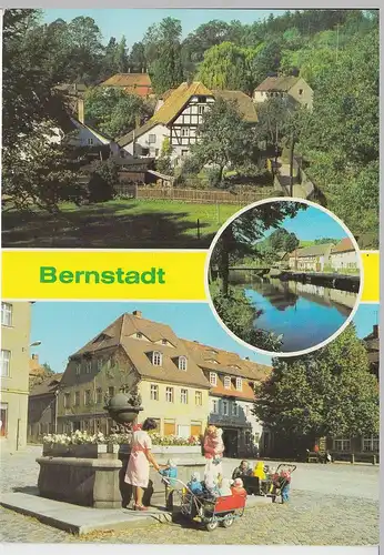 (92217) AK Bernstadt, Mehrbildkarte, 1982