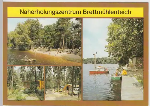 (92146) AK Dobra, Brettmühlenteich Mehrbildkarte, 1989