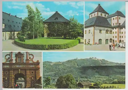 (91853) AK Schloss Augustusburg, Mehrbildkarte, Brunnenhaus 1975