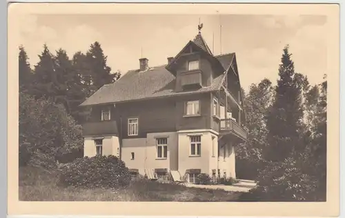 (91083) Foto AK Jonsdorf, Landhaus Fernblick, Sonderstempel 1953