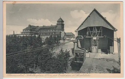 (90412) AK Oberwiesenthal, Endstation der Schwebebahn, 1927