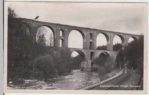 (9016) Foto AK Elstertalbrücke, Vogtl. Schweiz 1938