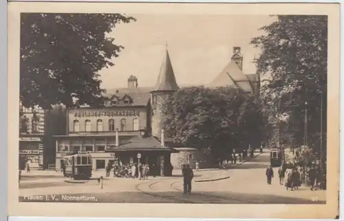 (8991) Foto AK Plauen, Vogtland, Nonnenturm 1920/30er