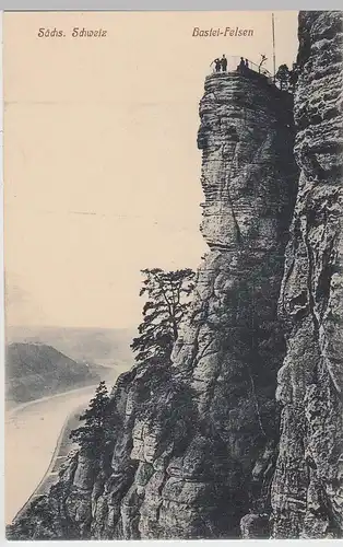 (88825) AK Sächsische Schweiz, Basteifelsen, vor 1945