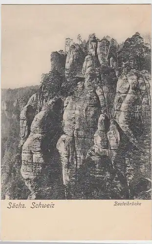 (88824) AK Sächsische Schweiz, Basteibrücke, 1910er